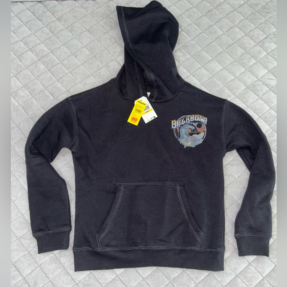 NEW Billabong Kids M Black Hoodie Sweater
